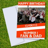 Clyde FC Happy Birthday Dad Card
