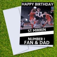 St Mirren FC Happy Birthday Dad Card