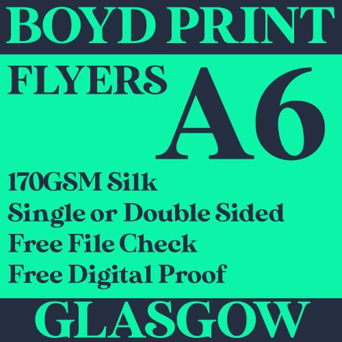 1000 A6 Single Sided Business Flyers