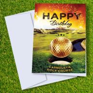 Carnoustie Golf Course Birthday Card