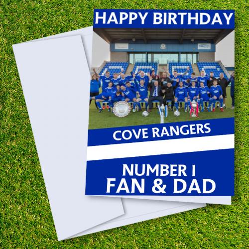 Cove Rangers FC Happy Birthday Dad Card