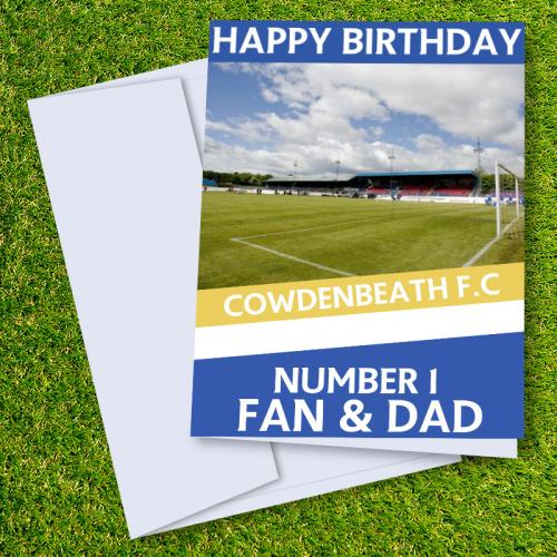 Cowdenbeath FC Happy Birthday Dad Card