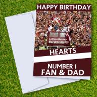 Hearts of Midlothian FC Happy Birthday Dad Card