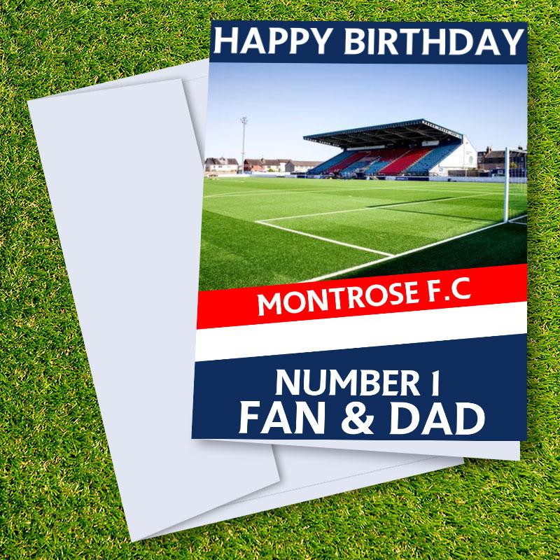 Montrose FC Happy Birthday Dad Card