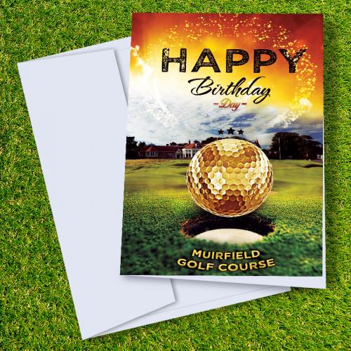Muirfield Golf Course Birthday Card
