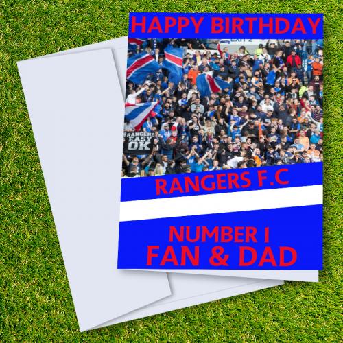 Rangers FC Happy Birthday Dad Card